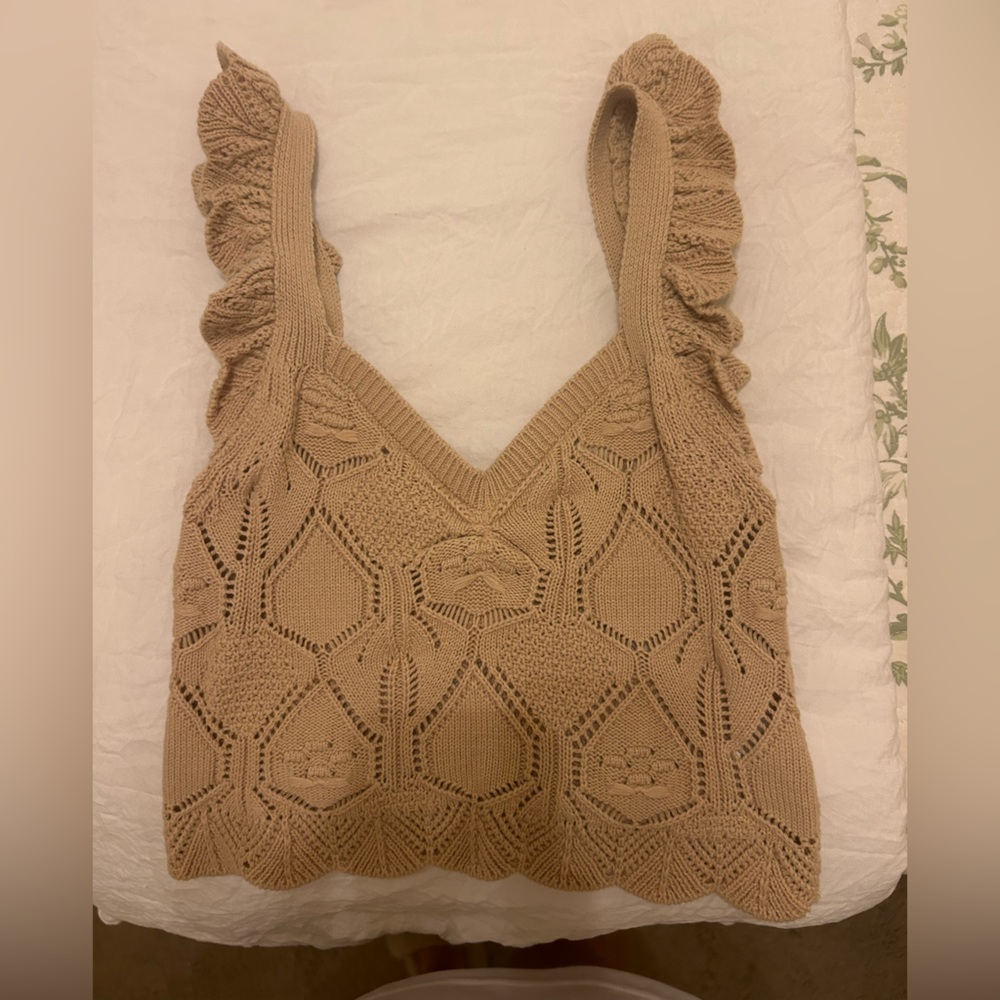 Chelsea & Violet Beige Knit Top